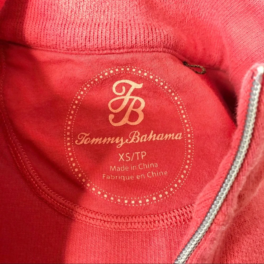 Tommy Bahama heavyweight cotton coral pullover